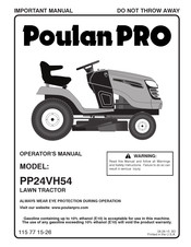 Poulan Pro PP24VH54 Manual Del Operador