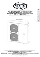 Argo AEI1G140EMX3PH Instrucciones De Instalación