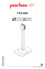 peerless-AV FPZ-600 Manual De Instrucciones