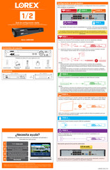 Lorex LNR6100 Guía De Configuración Rápida