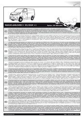 ECS Electronics SC-003-DHC Instrucciones De Montaje