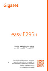 Gigaset easy E295 H Manual Del Usuario