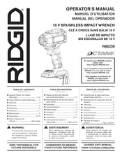 RIDGID R86239 Manual Del Operador