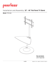 peerless-AV FPZ-646 Instalación Y Ensamblaje