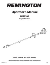 Remington RM2599 Manual Del Operador