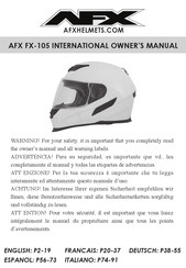 AFX FX-105 Manual Del Propietário
