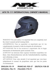 AFX FX-111 Manual Del Propietário