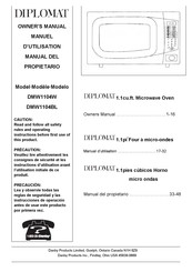 Diplomat DMW1104BL Manual Del Propietário