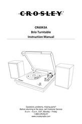 Crosley CR6043A Manual De Instrucciones