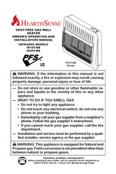 HearthSense IR26T-BB Manual De Instalación Y Funcionamiento Del Propietario