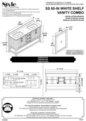 Style selections WESTBOURNE 60W COMBO 2808060 Manual De Instalación