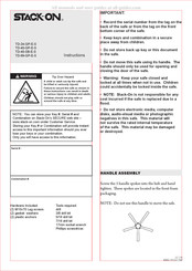 STACK-ON TD-69-GP-E-S Instrucciones