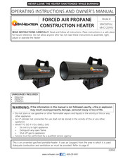 Mr. Heater MHC125FAV Instrucciones De Funcionamiento Y Manual Del Propietario