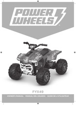 Power Wheels FYX49 Manual Del Usuario