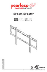 peerless-AV SmartMount SF650P Manual Del Usuario