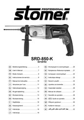 Stomer Professional SRD-850-K Instrucciones De Servicio