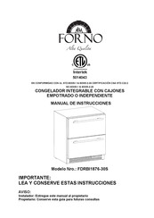 Forno FDRBI1876-30S Manual De Instrucciones