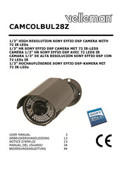 Velleman CAMCOLBUL28Z Manual Del Usuario