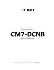 Calimet CM7-DCNB Instrucciones