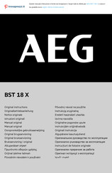 AEG BST 18 X-0 Manual Original