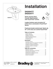 Bradley SN2004/TT Manual De Instalación