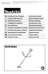 Makita DUR365UZ Manual De Instrucciones