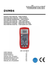 Velleman DVM94 Manual Del Usuario