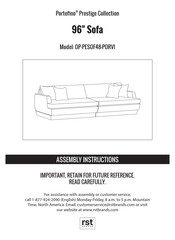 rst brands Portofino Prestige Collection OP-PESOF48-PORVI Instrucciones De Montaje