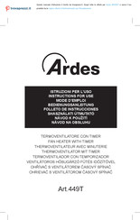 ARDES 449T Folleto De Instrucciones