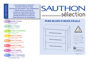 SAUTHON selection PURE BLANC & SILEX GX161A Instrucciones De Montaje