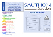 SAUTHON selection PURE BLANC WF161A Instrucciones De Montaje