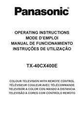 Panasonic TX-40CX400E Manual De Funcionamiento