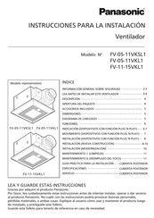 Panasonic FV-05-11VKSL1 Instrucciones Para La Instalación