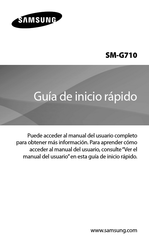 Samsung SM-G710 Guia De Inicio Rapido