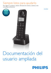 Philips D2050 Documentación Del Usuario Ampliada