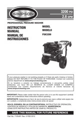 Simpson PSK3200 Manual De Instrucciones