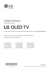 LG OLED65CXPDA Manual Del Propietário