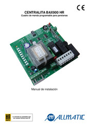 Allmatic CENTRALITA BAX900 HR Manual De Instalación
