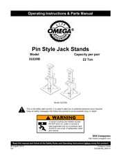 Omega Lift Equipment 32225B Instrucciones De Funcionamiento Y Manual De Piezas