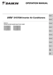 Daikin FXKQ40MAVE Manual Del Operador