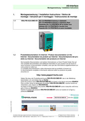 Pepperl+Fuchs VBG-PB-K20-DMD-BV Instrucciones De Montaje