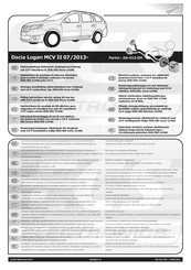 ECS Electronics DA-012-DH Instrucciones De Montaje