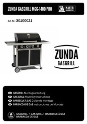 Mayer Barbecue ZUNDA MGG-1400 PRO Instrucciones De Montaje