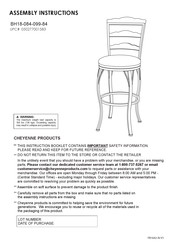 Cheyenne Products BH18-084-099-84 Instrucciones De Montaje