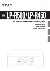 Teac LP-R450 Manual Del Usuario