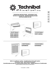 Technibel Climatisation KPAF124R5TA Instrucciones De Uso