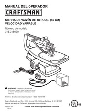 Craftsman 315.216090 Manual Del Operador