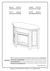 Walker Edison W48FPCR Instrucciones De Ensamblaje