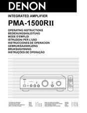 Denon PMA-1500RII Instrucciones De Operación