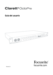 Focusrite Clarett+ OctoPre Guia Del Usuario